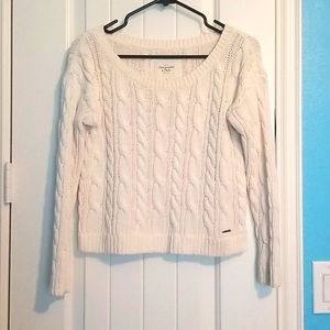 White A&F Sweater